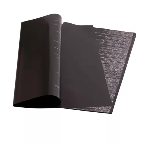 Fólia ív ezüst ragyogással 57 x 57cm, 15db - Fekete