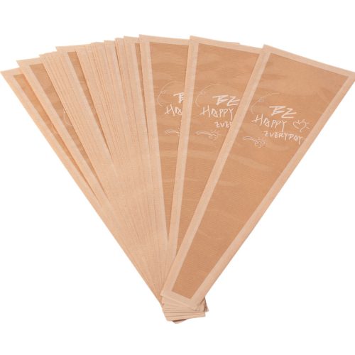 "BE HAPPY EVERYDAY" feliratos virágtasak, fehér kerettel, 12.5cm x 4cm x 40cm, 30db - Natúr 