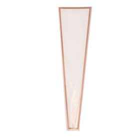   Rose gold keretes virágtasak 12.5cm x 4cm x 45cm, 50db - Fehér