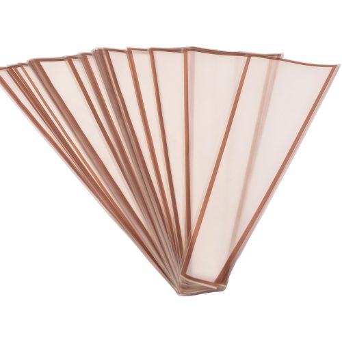 Rose gold keretes virágtasak 12.5cm x 4cm x 45cm, 50db - Fehér